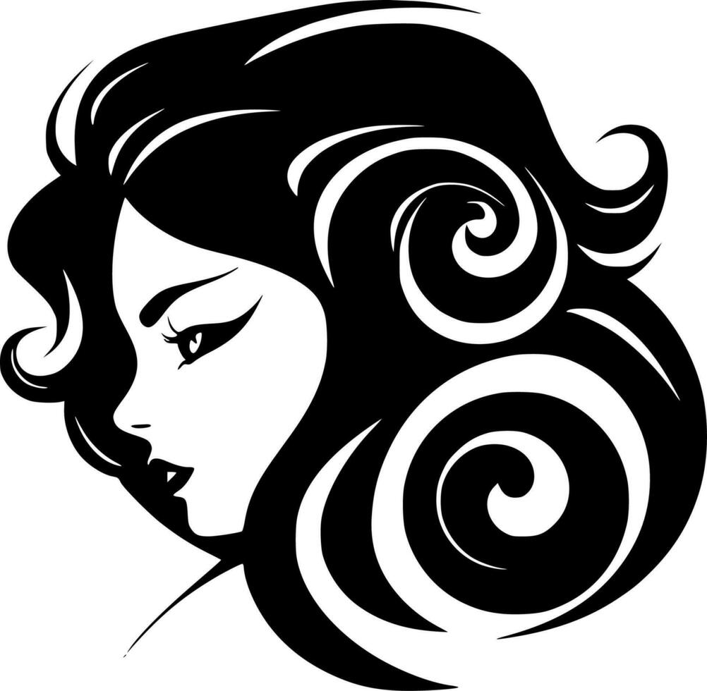 cheveux - haute qualité vecteur logo - vecteur illustration idéal pour T-shirt graphique