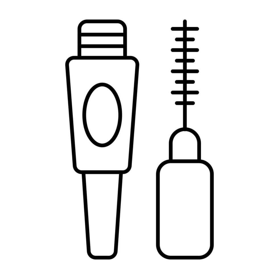 une magnifique conception icône de mascara vecteur