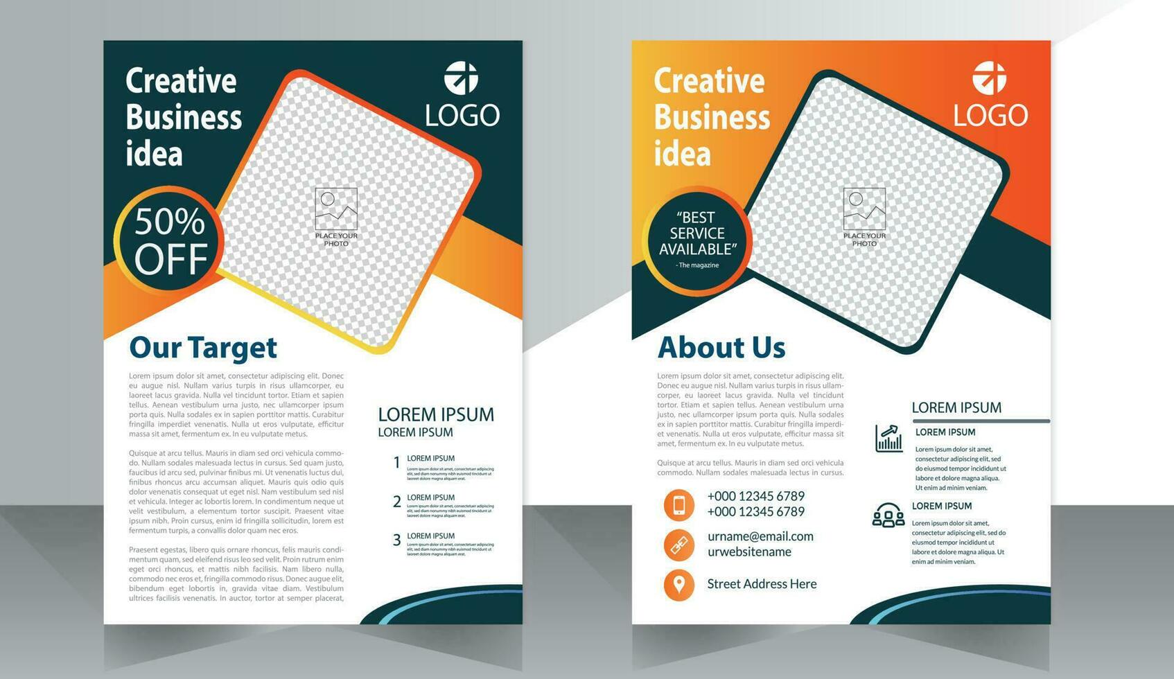 modèle de conception de couverture de livre d'entreprise en a4. peut être adapté à la brochure, au rapport annuel, au magazine, à l'affiche, à la présentation d'entreprise, au portfolio, au dépliant, à la bannière, au site Web vecteur