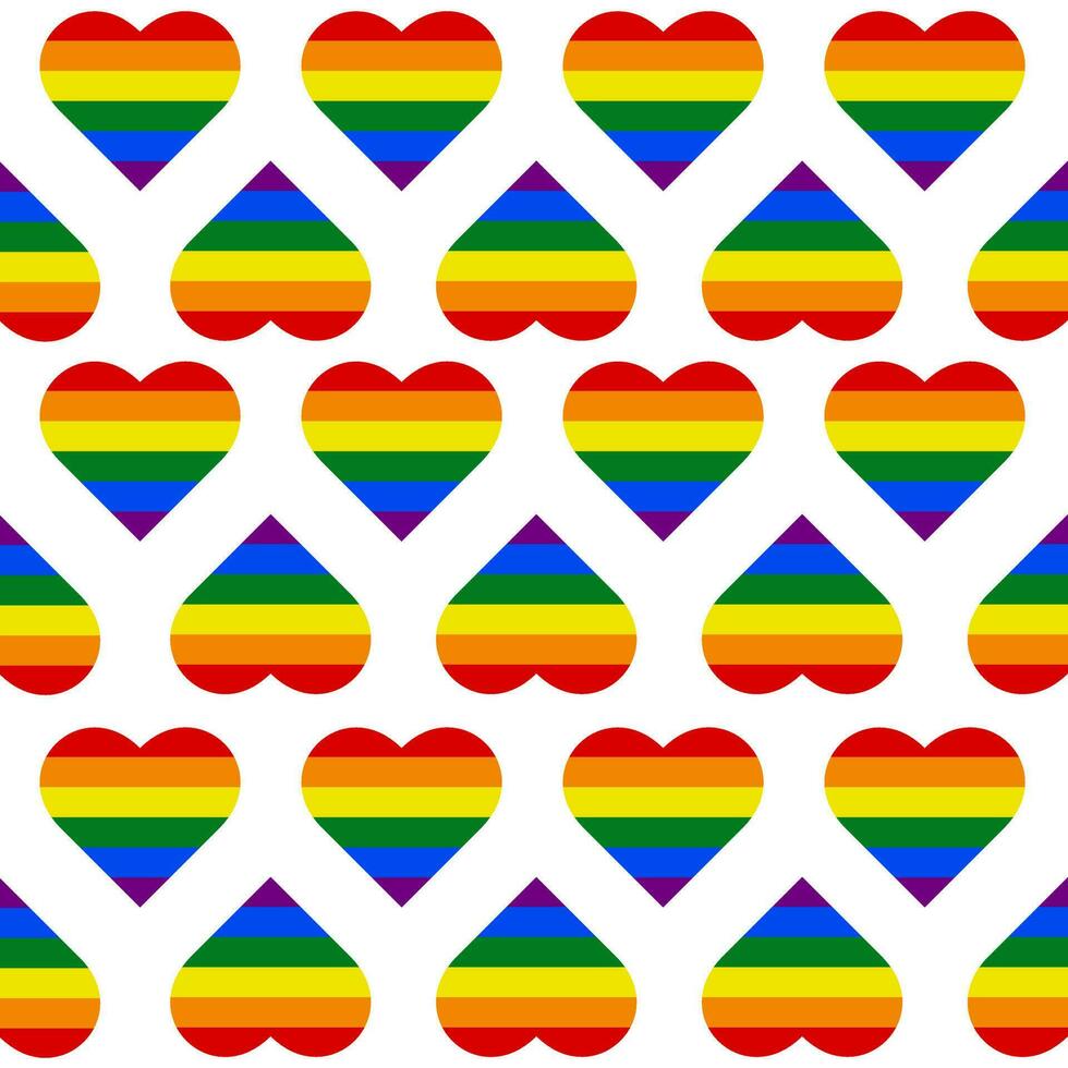 cœur drapeau modèle dans lgbt communauté style vecteur