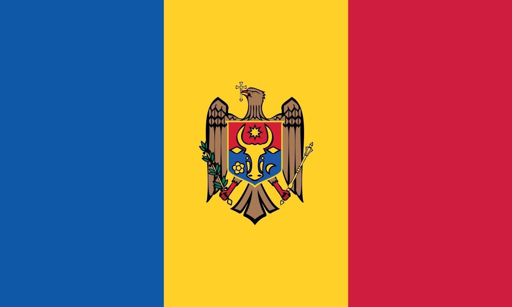 illustration vectorielle du drapeau de la moldavie vecteur