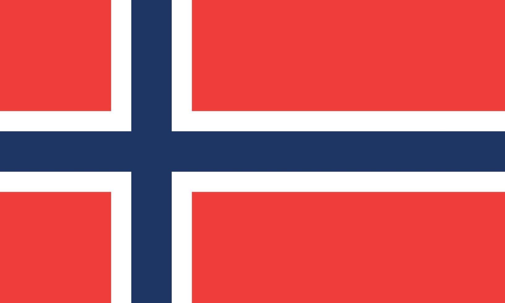 illustration vectorielle du drapeau norvégien vecteur