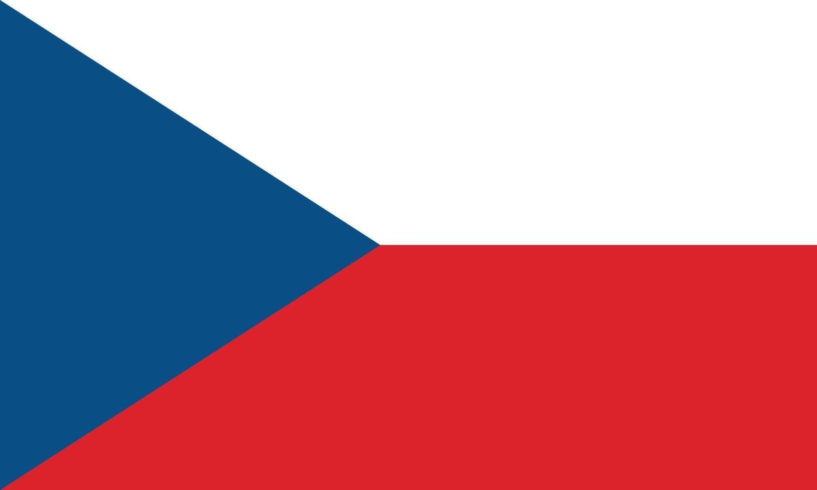 illustration vectorielle du drapeau de la république tchèque vecteur