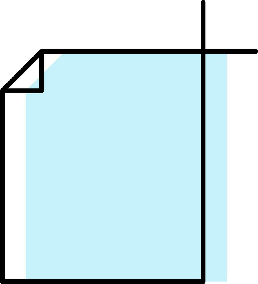 isolé plan de travail outil icône dans cyan et blanc couleur. vecteur