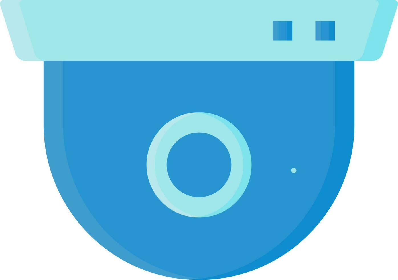 vidéosurveillance caméra icône dans bleu couleur. vecteur