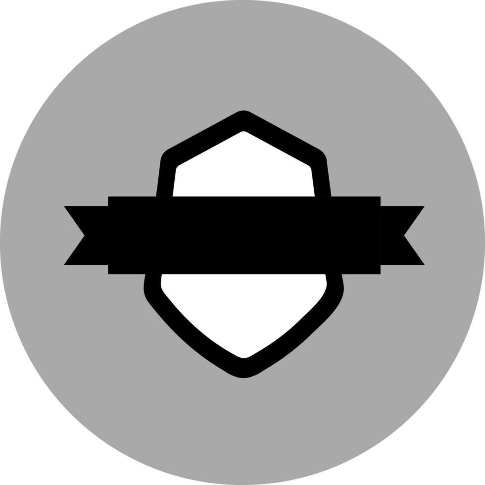 bouclier badge icône sur gris Contexte. vecteur