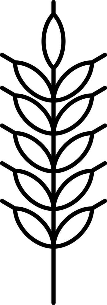 isolé blé icône dans ligne art. vecteur
