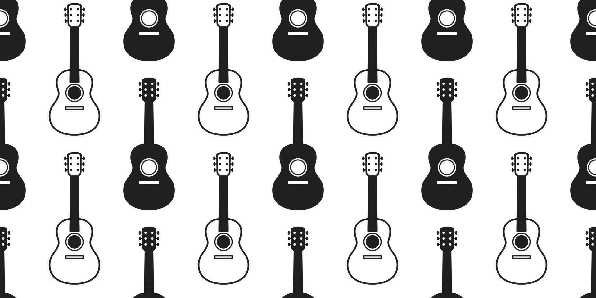 guitare sans couture modèle vecteur basse ukulélé la musique écharpe isolé graphique illustration répéter fond d'écran tuile Contexte conception