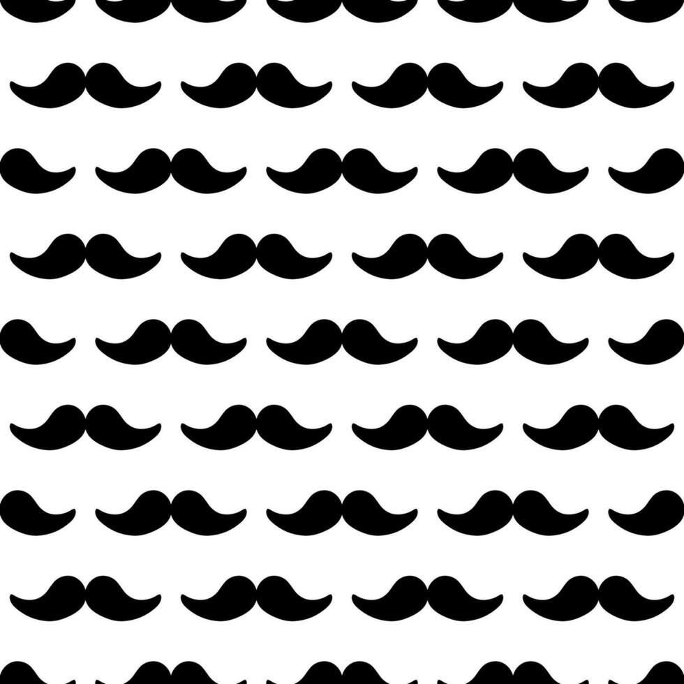 coiffeur magasin moustache ancien gentilhomme vecteur sans couture modèle. Contexte ou texture avec noir frisé rétro moustaches