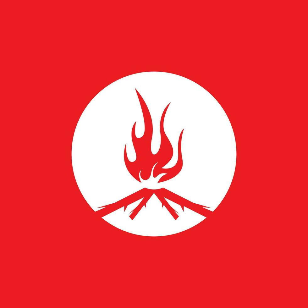 ancien branché feu logo vecteur illustration