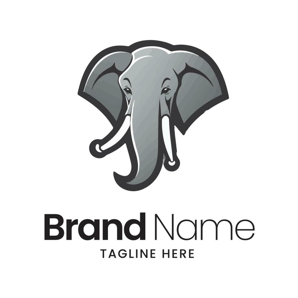 l'éléphant logo vecteur, l'éléphant illustration, logo conception vecteur