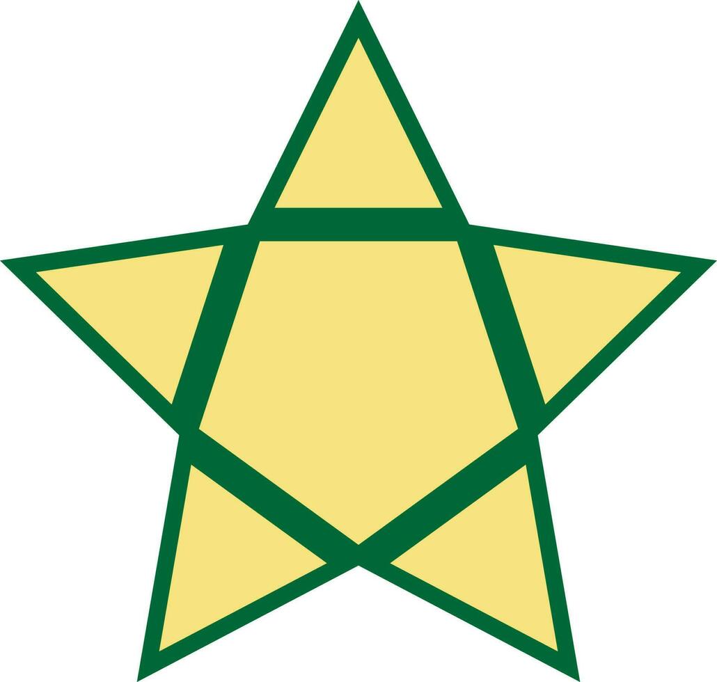 illustration de une géométrique étoile. vecteur