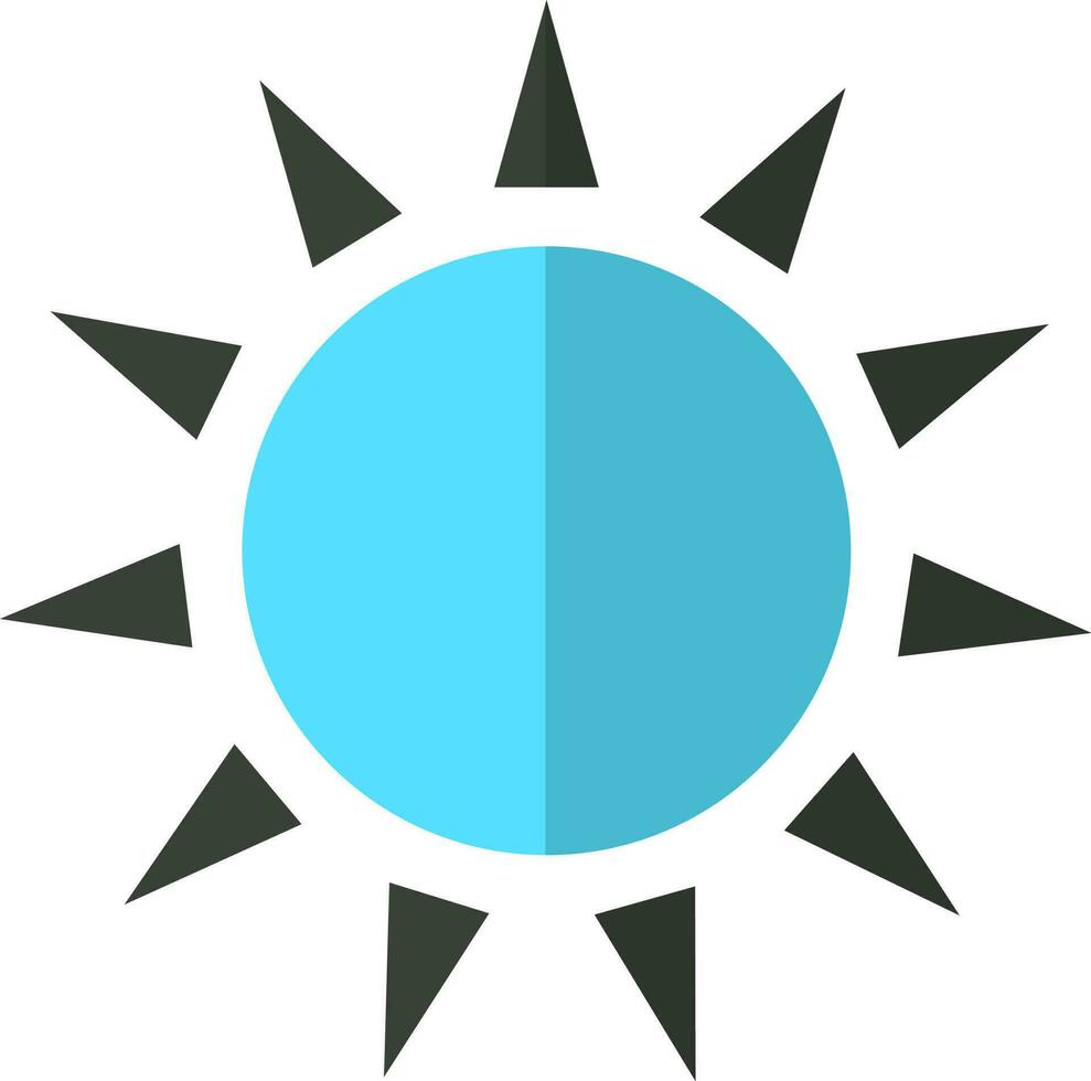 illustration de une Soleil dans plat style. vecteur