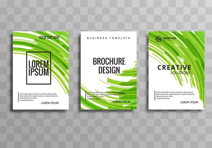 Abstrait bleu business brochure design de modèle de vague vecteur