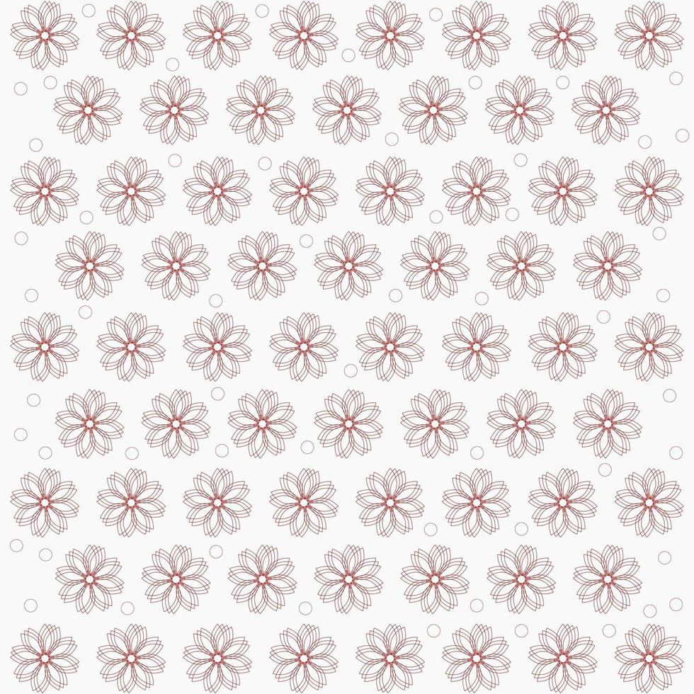 illustration vectorielle de fleur motif floral vecteur