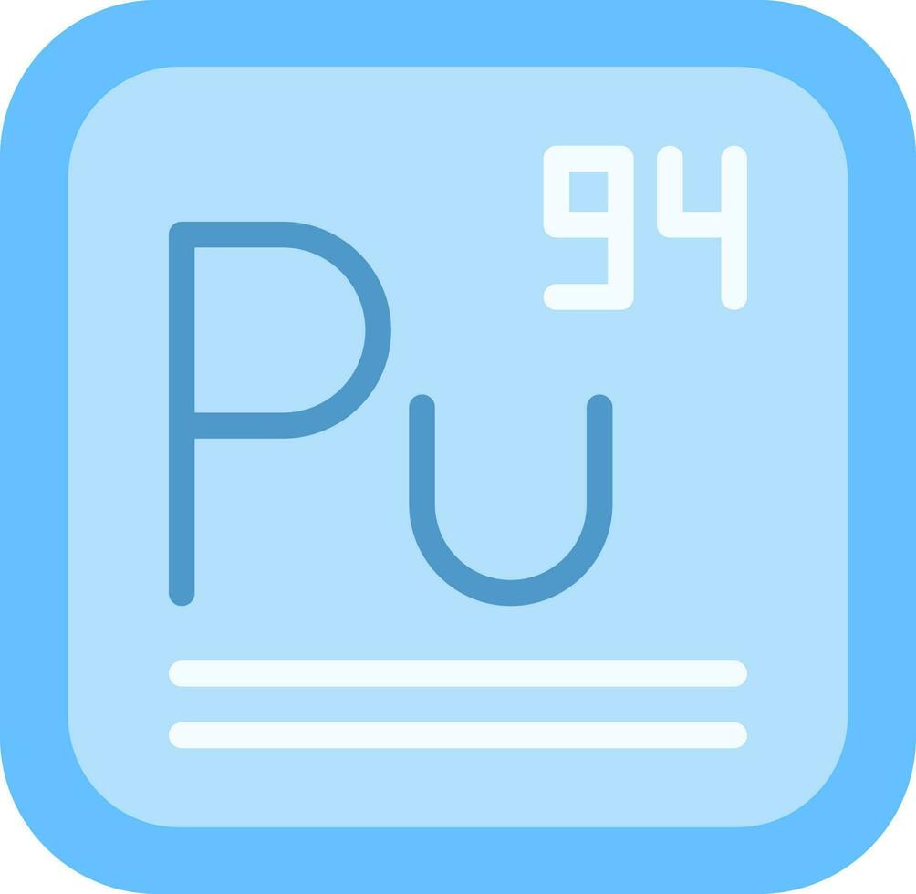 plutonium icône vecteur image.