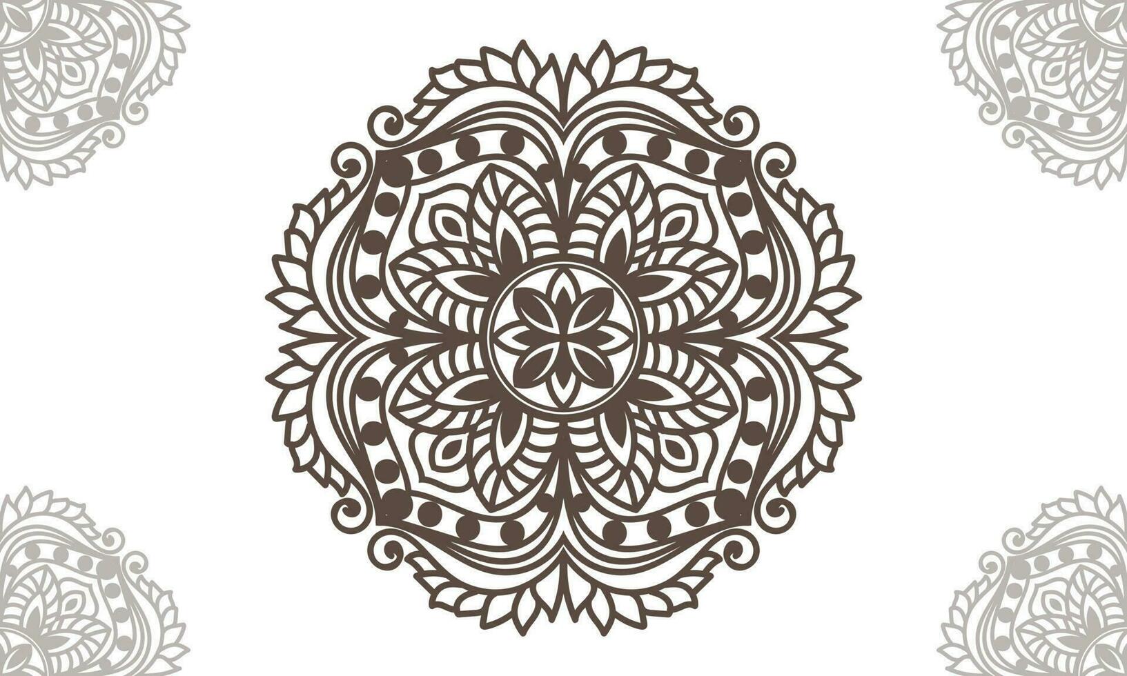 mandala conception. abstrait floral Contexte conception. vecteur
