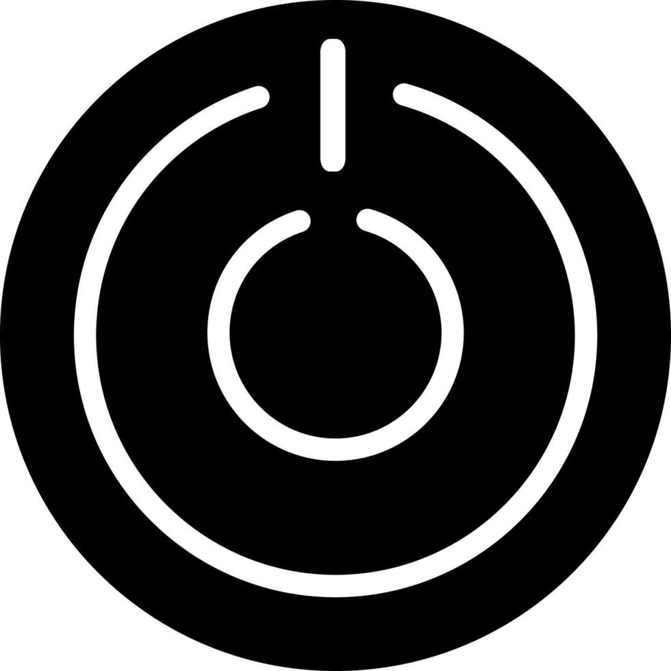 illustration de Puissance bouton icône pour cinéma concept. vecteur