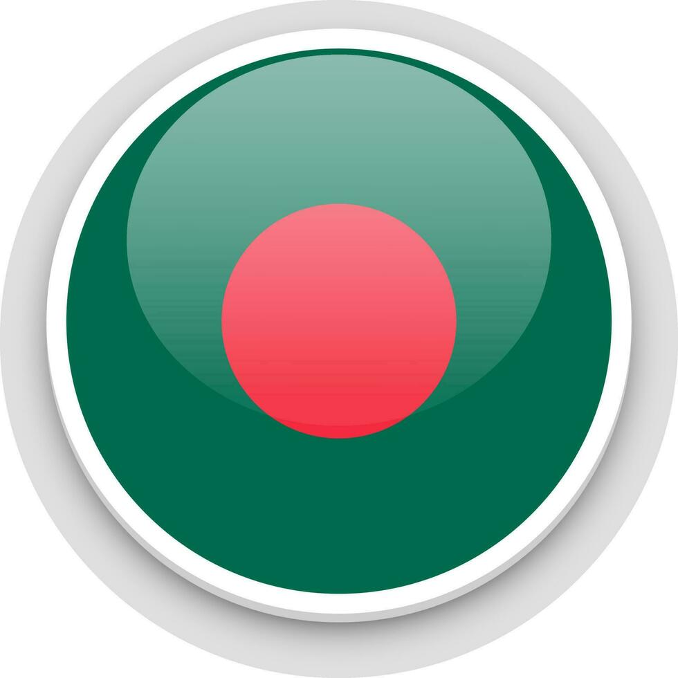 isolé bangladesh drapeau bouton. vecteur