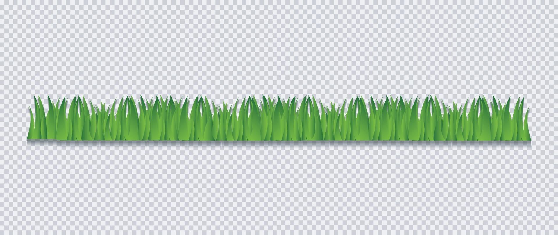 illustration vectorielle de bordure herbe vecteur