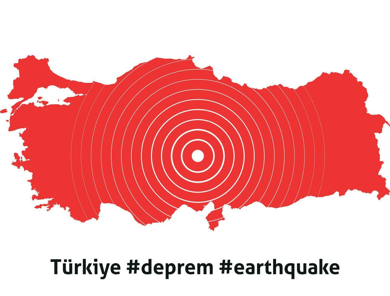 tremblement de terre dans Turquie. prier pour un tremblement de terre dans Turquie. dinde carte dans nationale drapeau couleurs.vecteur illustration. vecteur