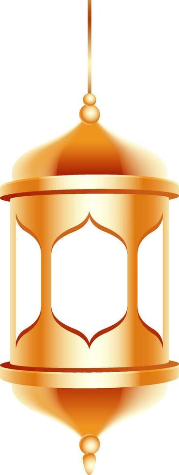 réaliste lanterne illustration sur blanc Contexte pour islamique Festival élément. vecteur