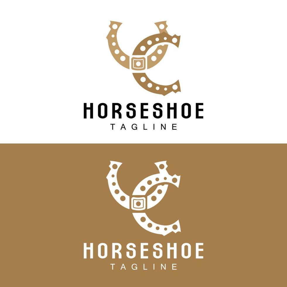 fer à cheval logo, cow-boy cheval vecteur, icône conception symbole modèle vecteur