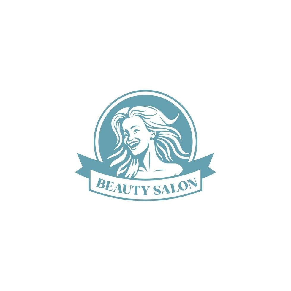 beauté salon logo pour beauté industrie vecteur