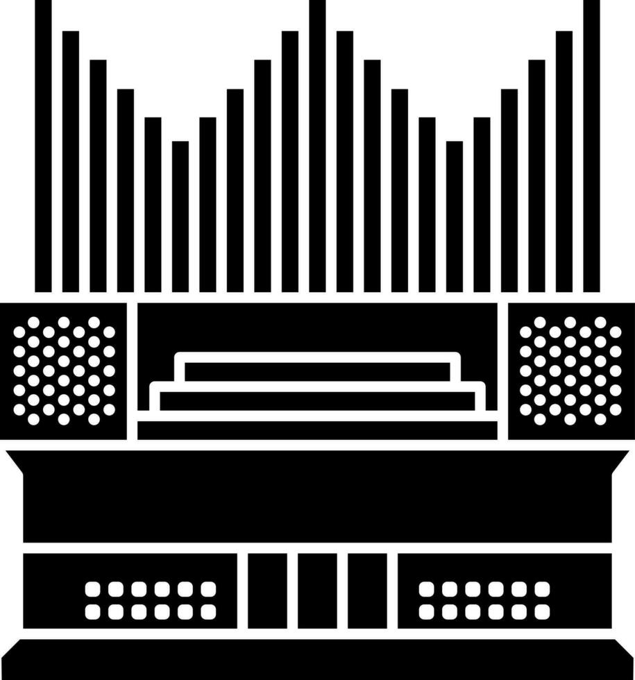 glyphe illustration de organe instrument icône. vecteur