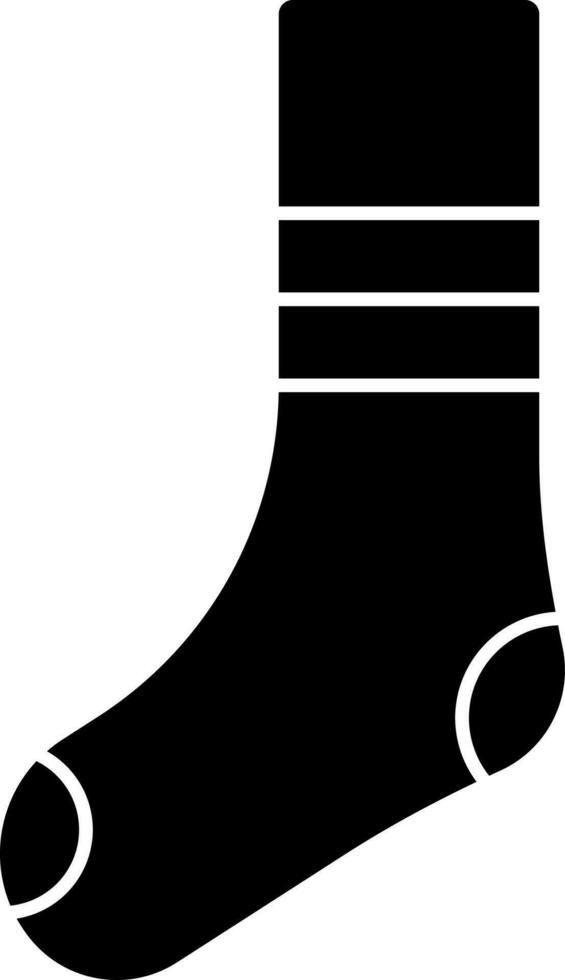 chaussettes icône dans noir et blanc couleur. vecteur