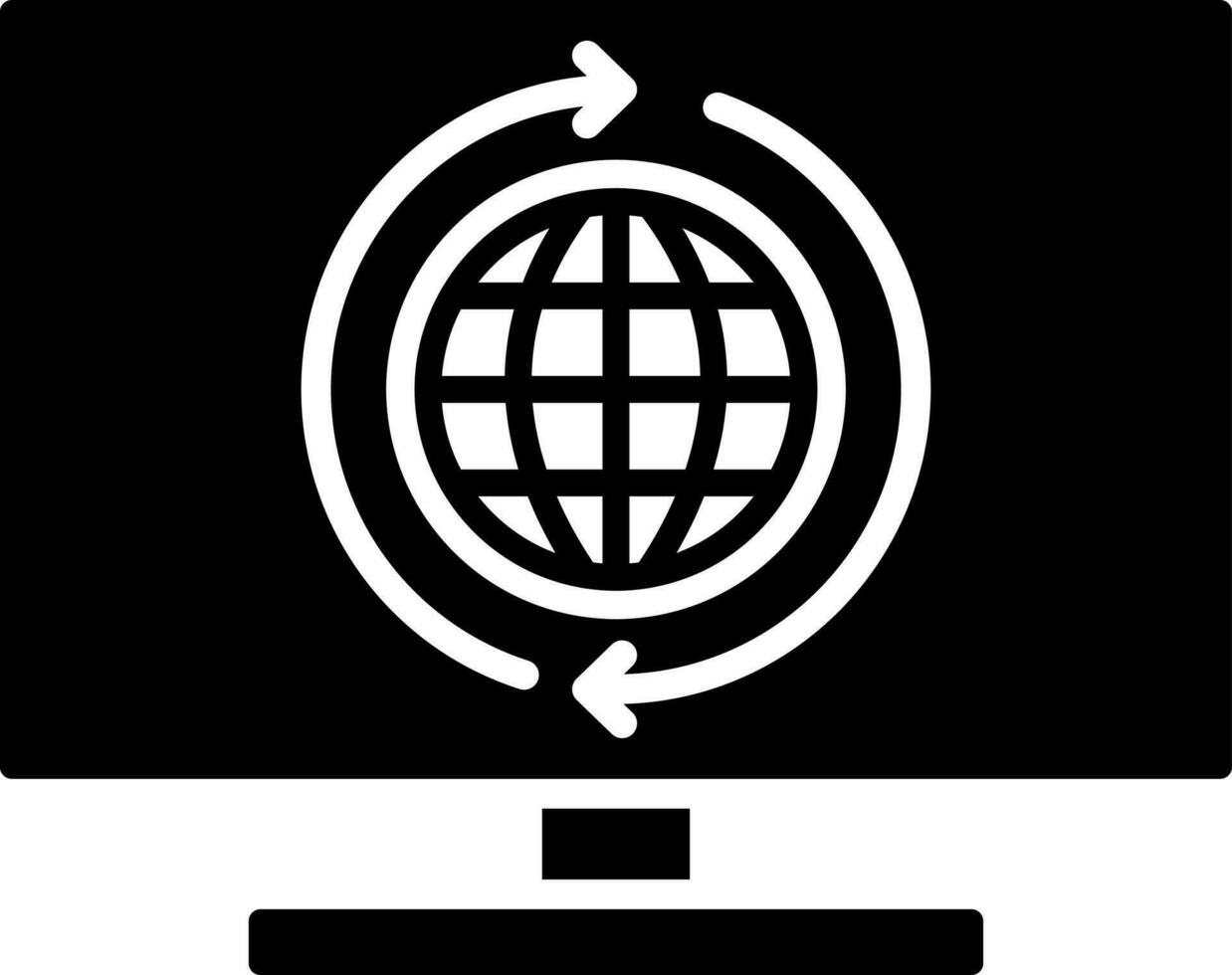 navigateur lien ou ordinateur l'Internet lien icône. vecteur