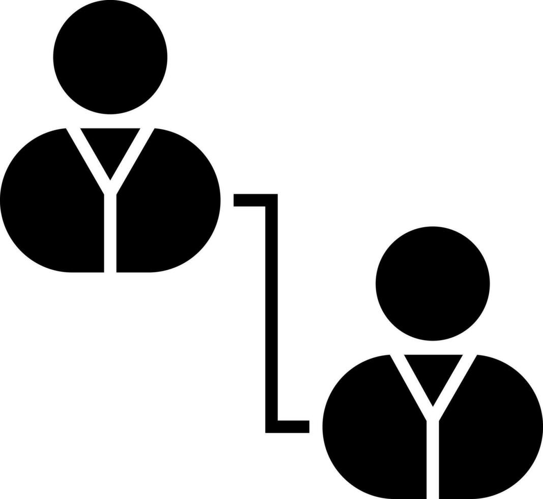 la communication ou utilisateur la mise en réseau icône. vecteur