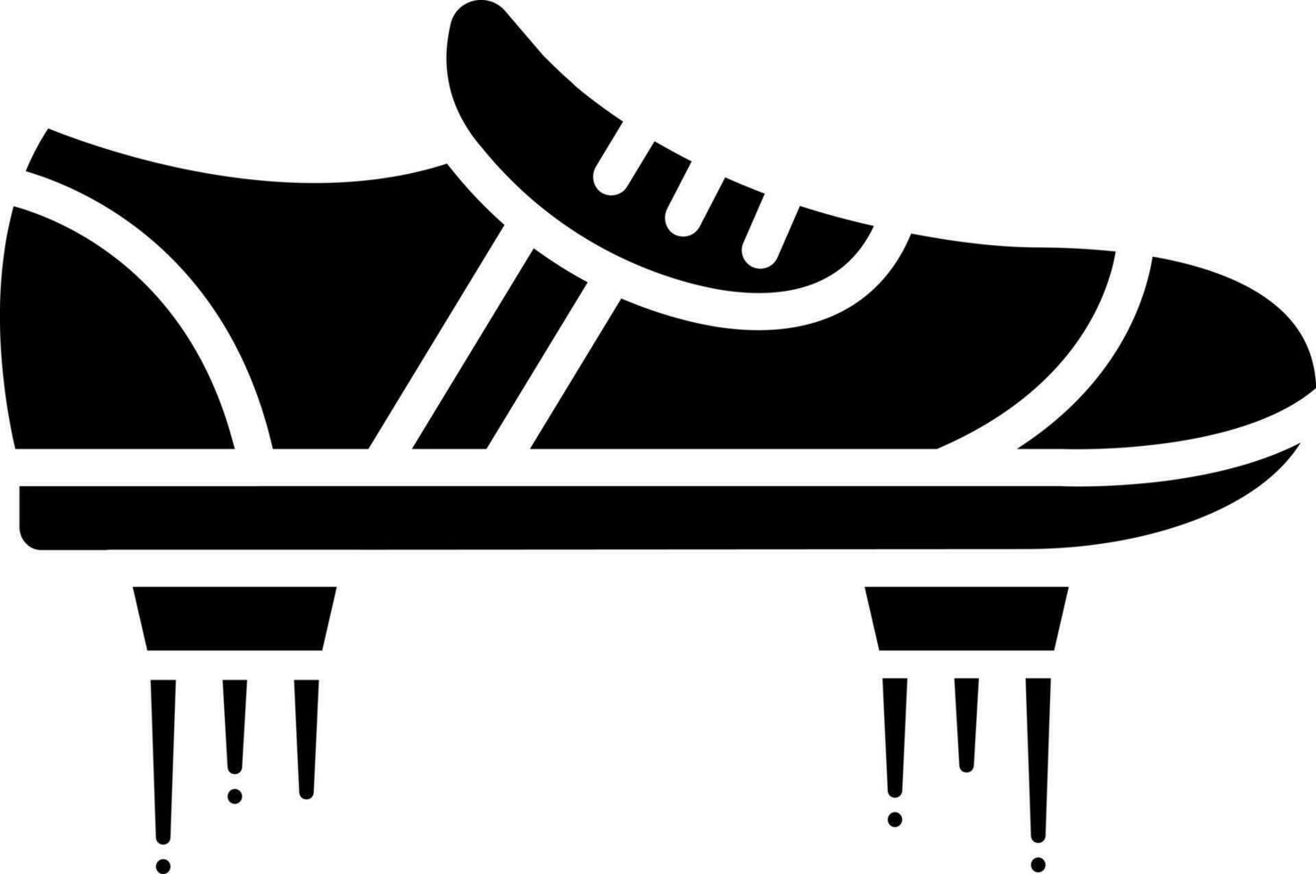 noir et blanc illustration de en volant des chaussures icône. vecteur