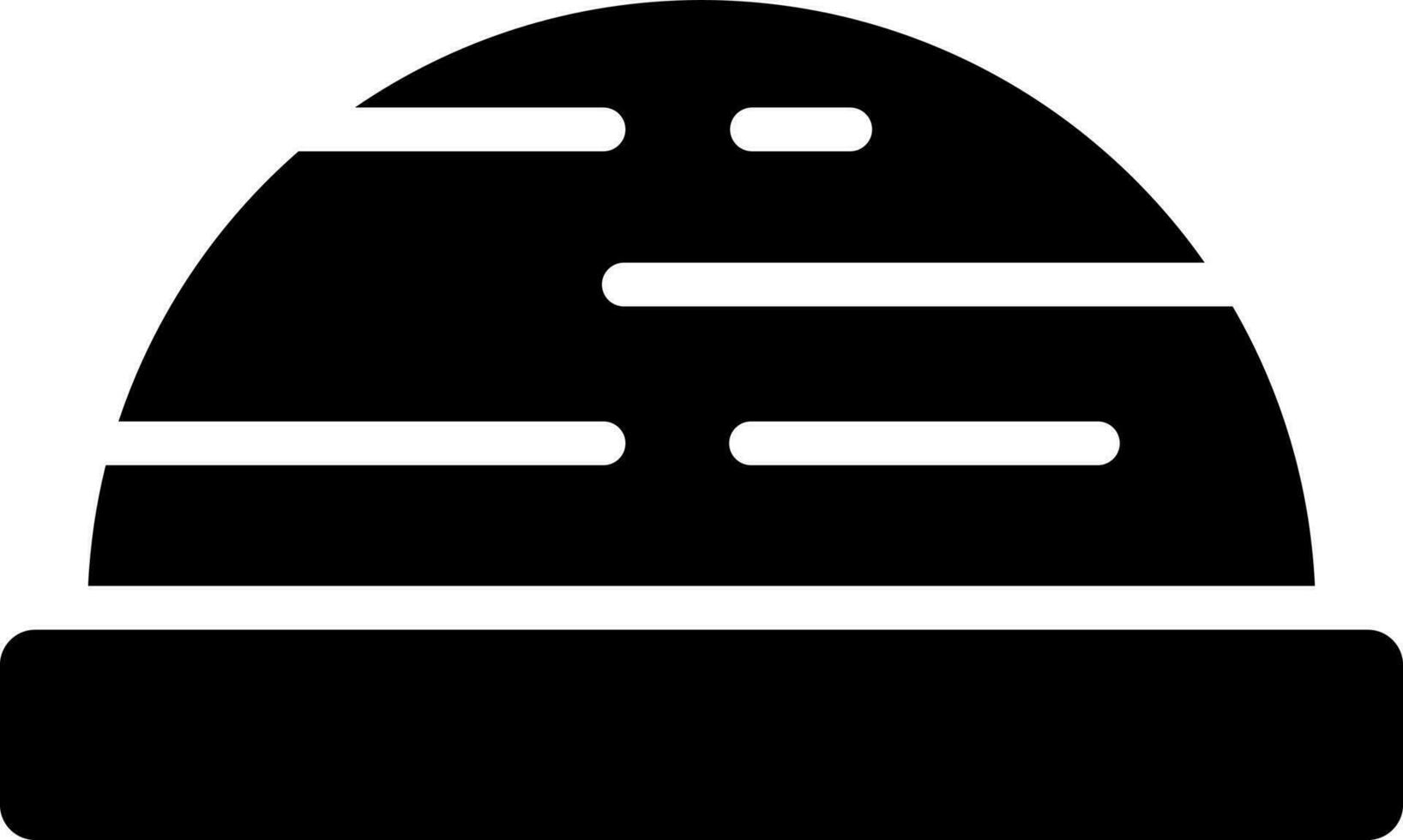 bosu Balle icône dans noir et blanc couleur. vecteur