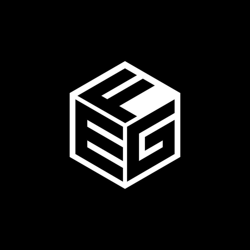 création de logo de lettre egf dans l'illustration. logo vectoriel, dessins de calligraphie pour logo, affiche, invitation, etc. vecteur
