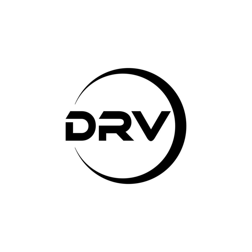 drv lettre logo conception dans illustration. vecteur logo, calligraphie dessins pour logo, affiche, invitation, etc.