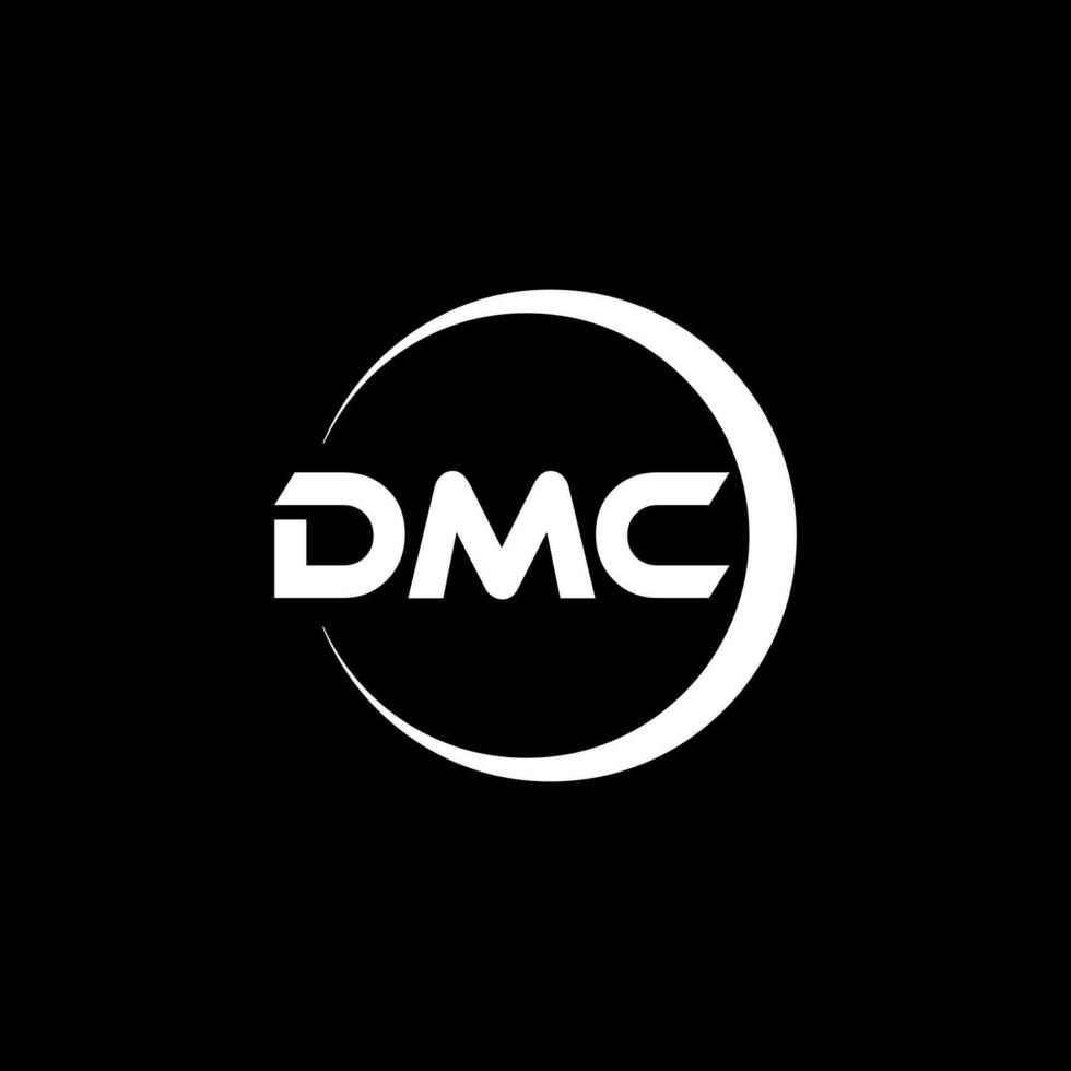 dmc lettre logo conception dans illustration. vecteur logo, calligraphie dessins pour logo, affiche, invitation, etc.