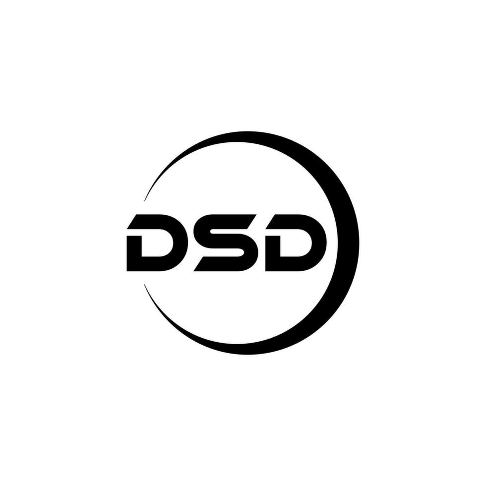 dsd lettre logo conception dans illustration. vecteur logo, calligraphie dessins pour logo, affiche, invitation, etc.