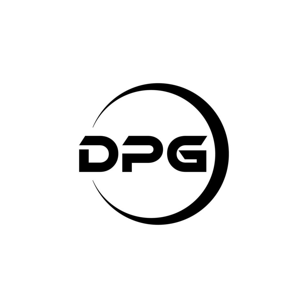 dpg lettre logo conception dans illustration. vecteur logo, calligraphie dessins pour logo, affiche, invitation, etc.