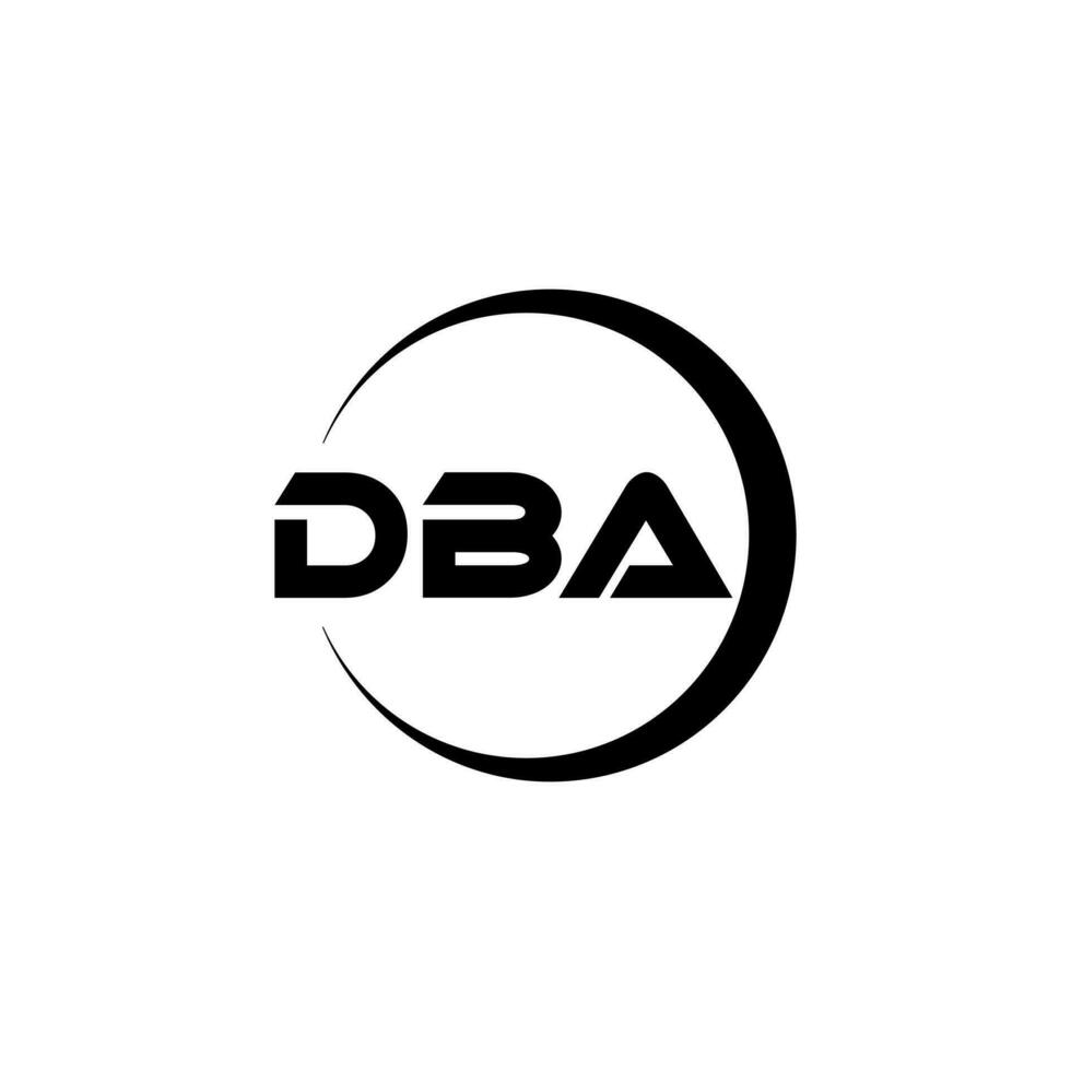 dba lettre logo conception dans illustration. vecteur logo, calligraphie dessins pour logo, affiche, invitation, etc.