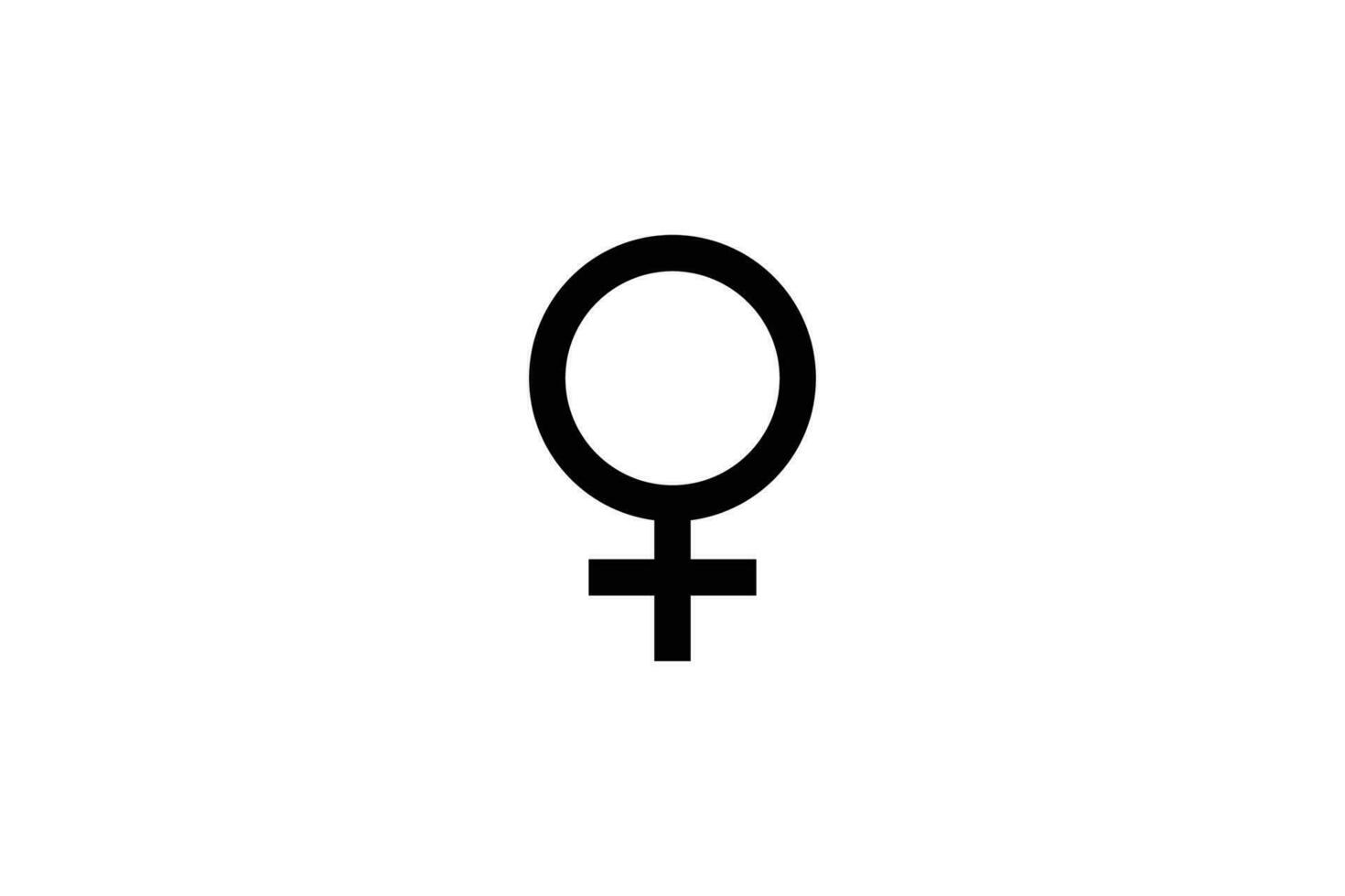 signe pour femme. icône en relation à genre. ligne icône style conception. Facile vecteur conception modifiable