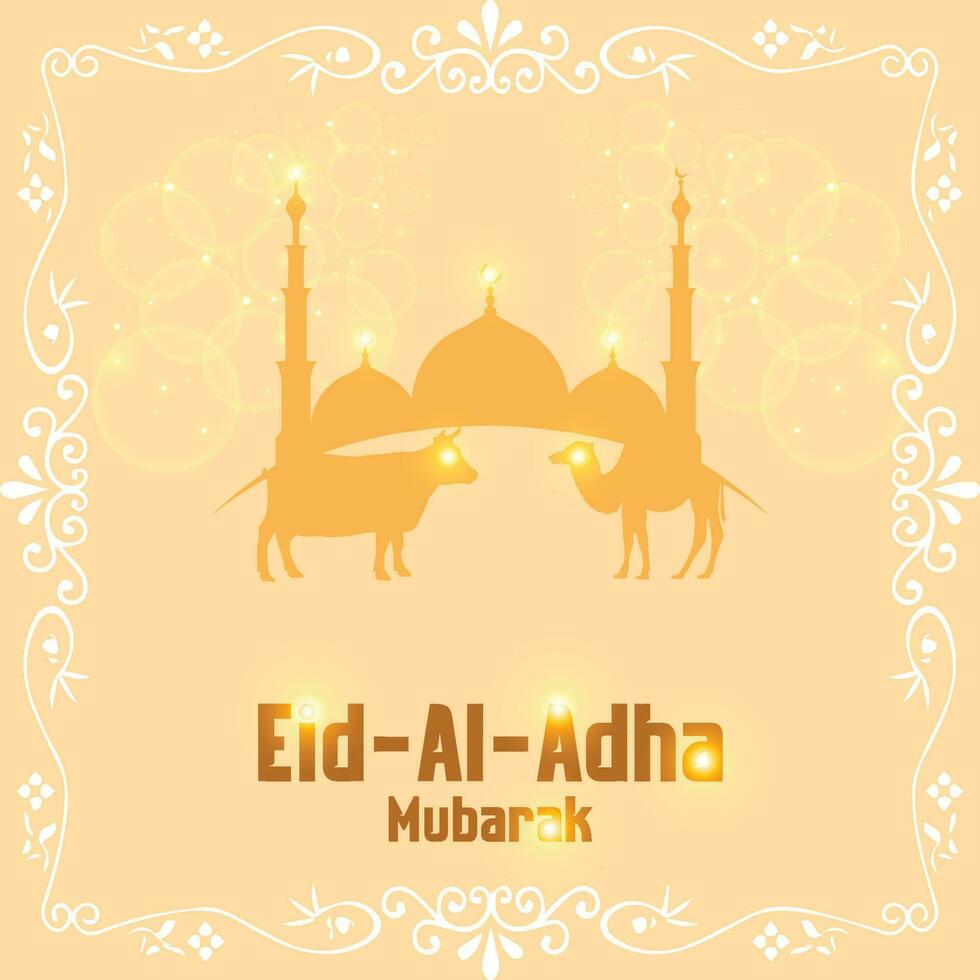 eid Al adha mubarak islamique élégant Créatif vecteur conception,