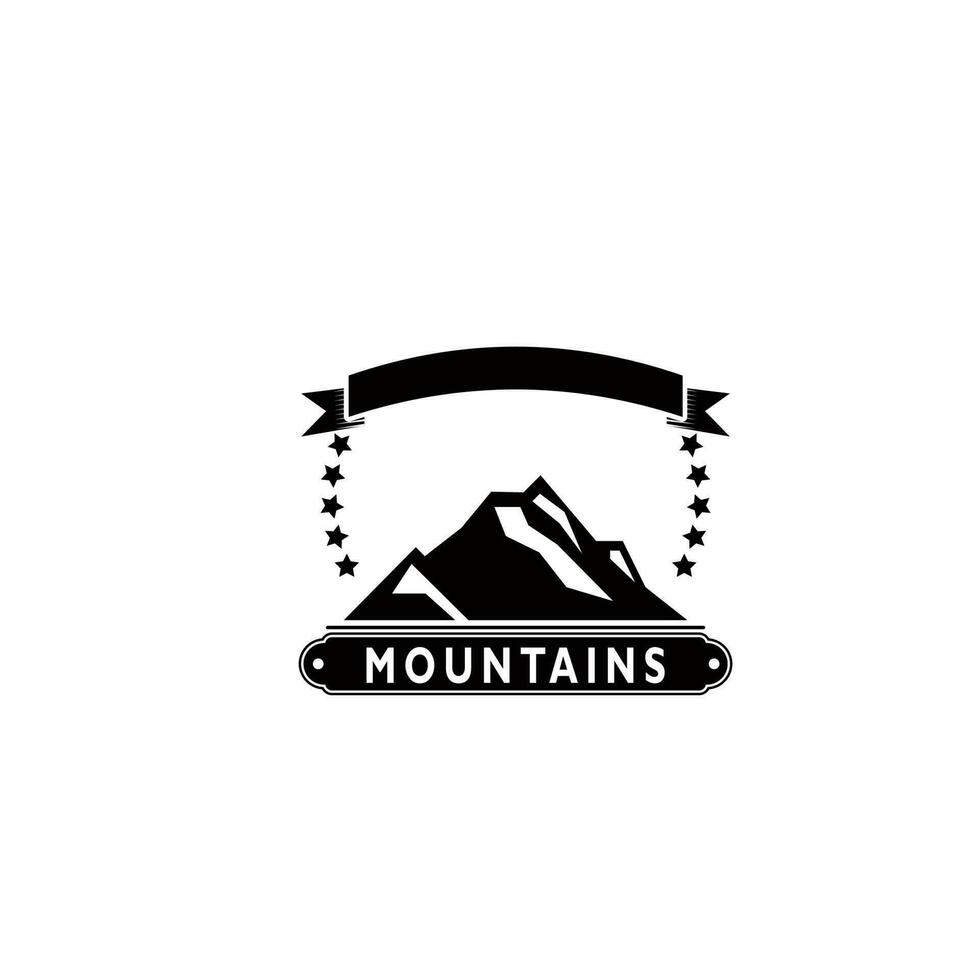 Montagne logo, Montagne expédition et Roche escalade vecteur Icônes.