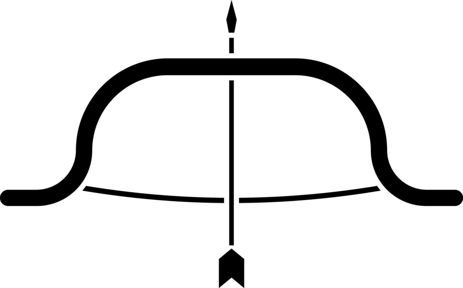 vecteur illustration de arc avec La Flèche.