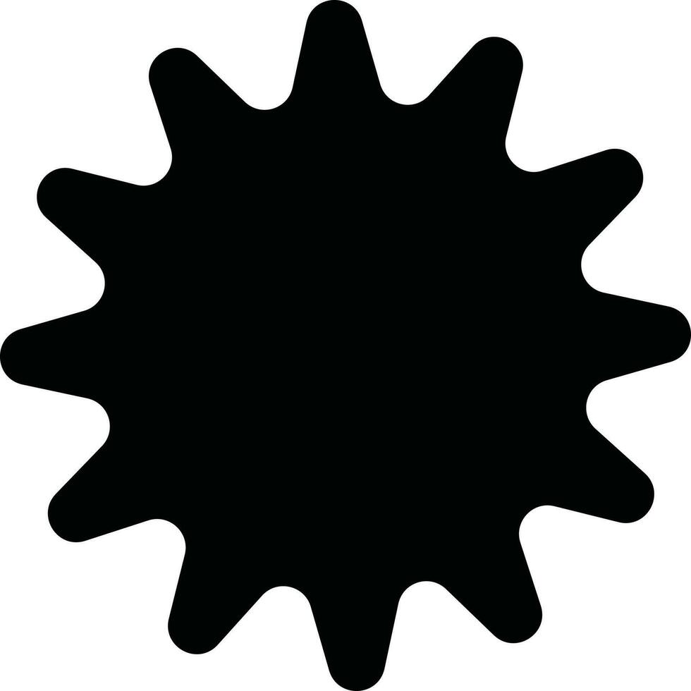 étoile étiquette ou autocollant icône dans noir couleur. vecteur