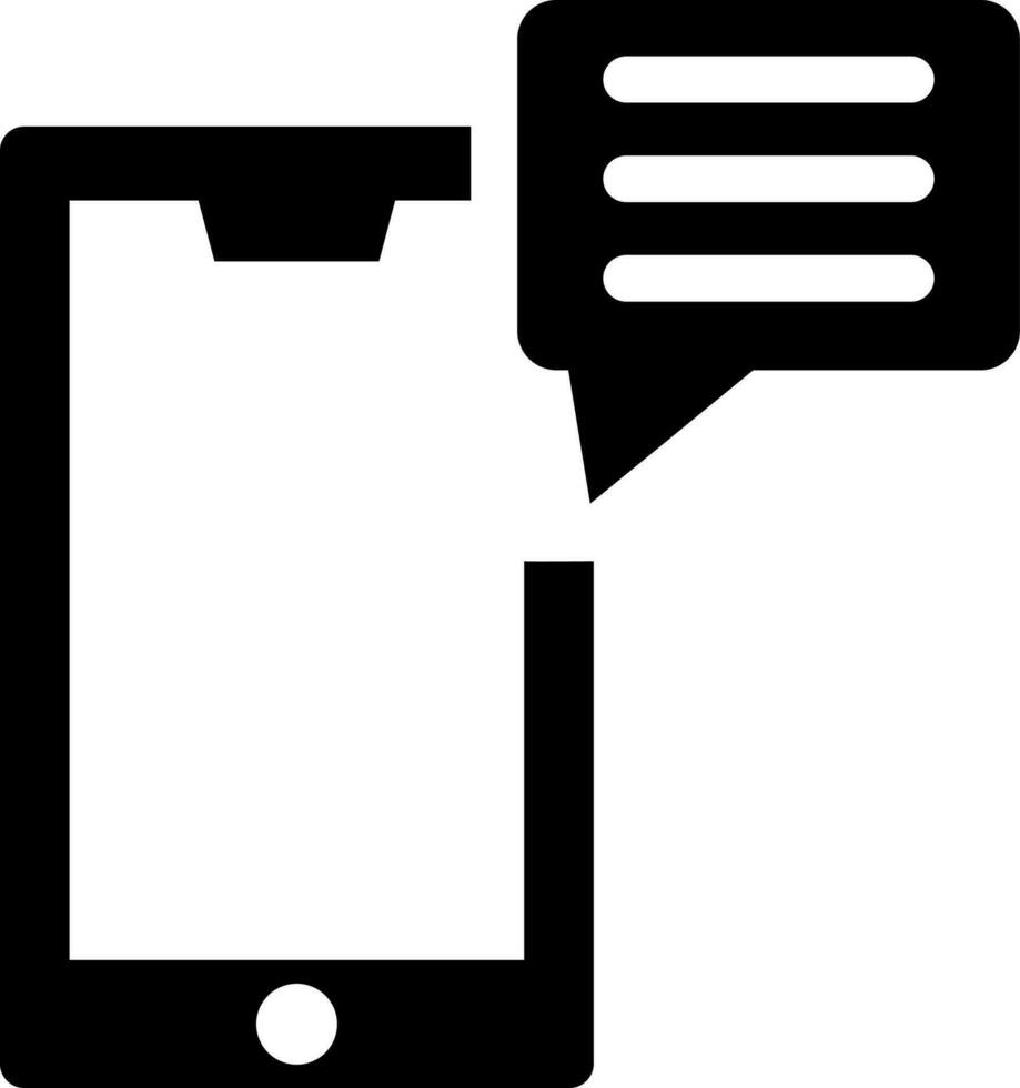 mobile message ou en ligne bavardage icône. vecteur