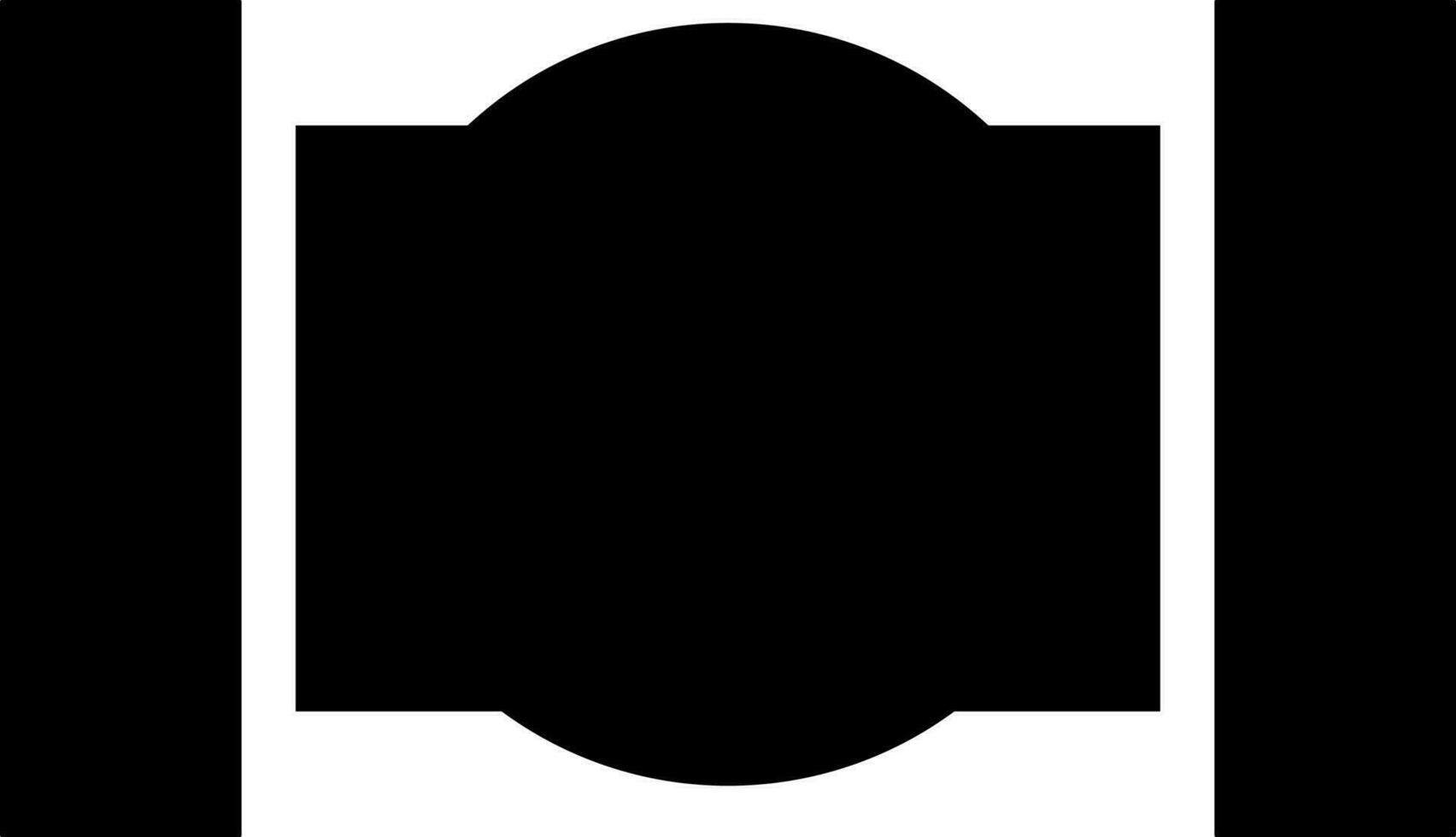 mixte tuyau icône dans noir et blanc couleur. vecteur
