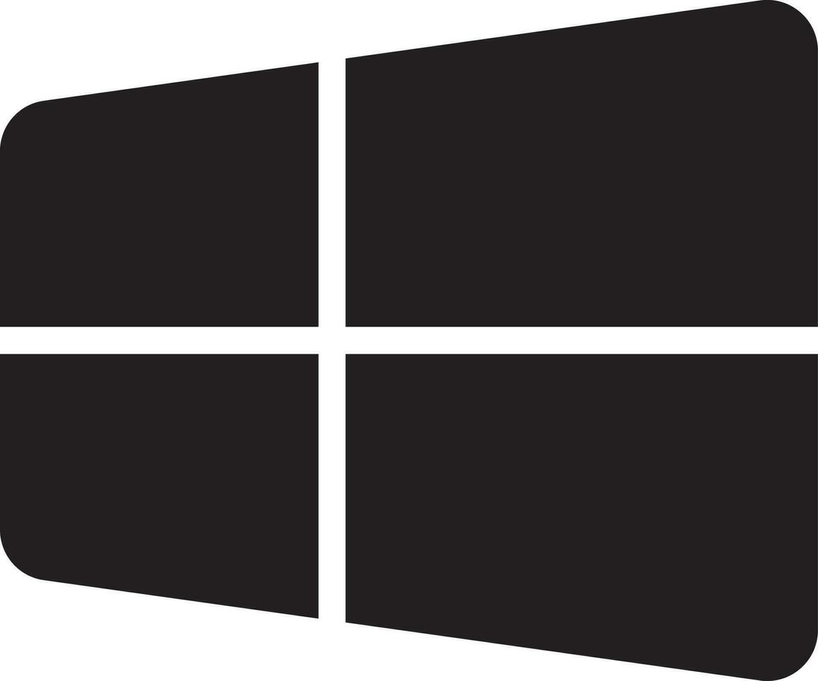 Microsoft fenêtre dans plat style. vecteur
