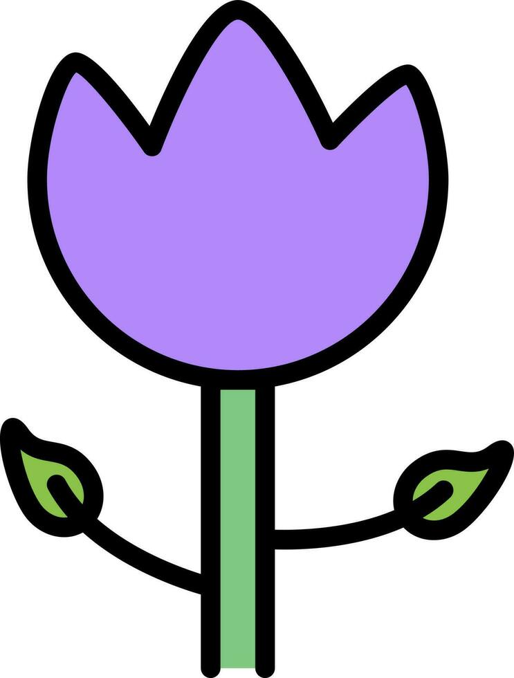 illustration de magnifique tulipe fleur. vecteur