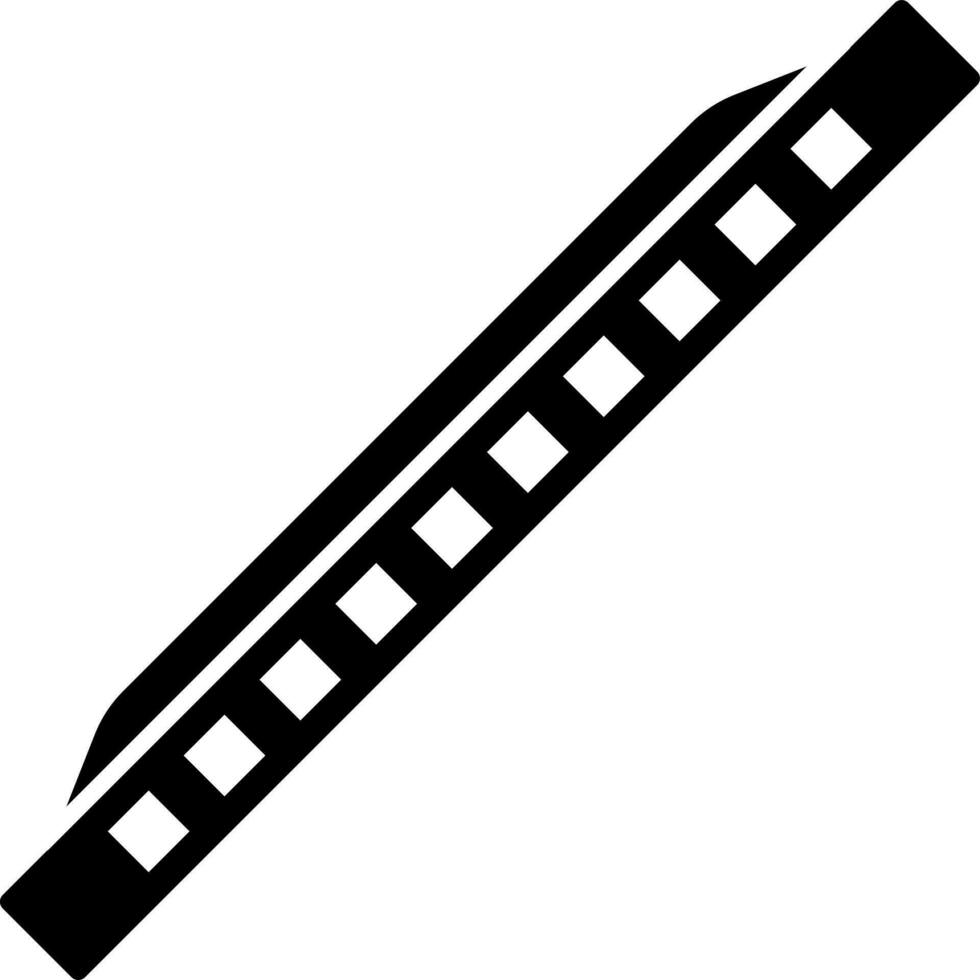 illustration de harmonica icône ou symbole. vecteur